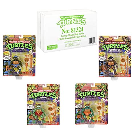 Teenage Mutant Ninja Turtles Classic 4 Turtles 4 Pack Figure Bundle By Playmates Toys Pricepulse