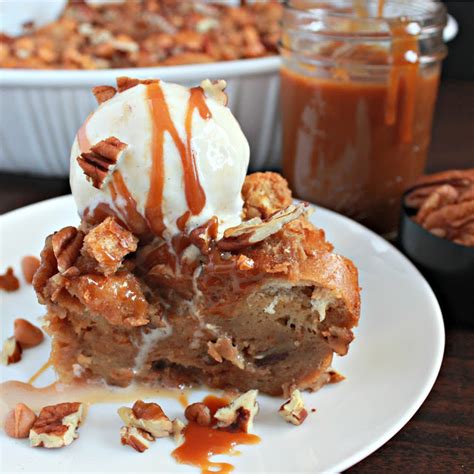 Butterscotch Pecan Bread Pudding Love And Confections