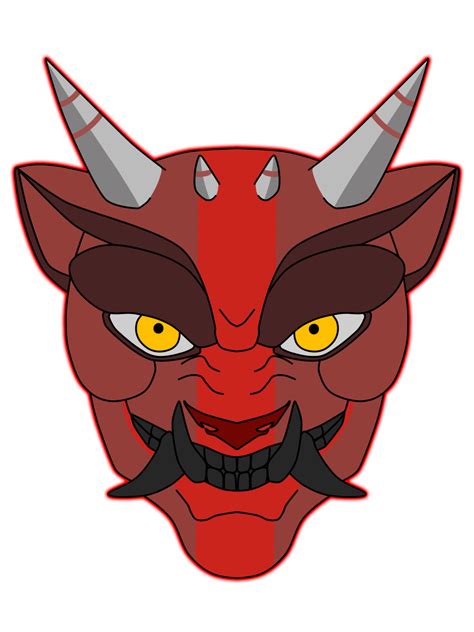 Oni Mask Transparent Background Transparent Hq Png Download Freepngimg