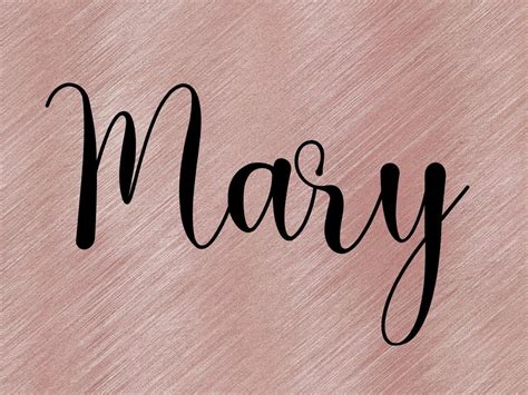 Mary Name Svg Png Custom Name Clipart Svg Png Image Gold Name Girl Name