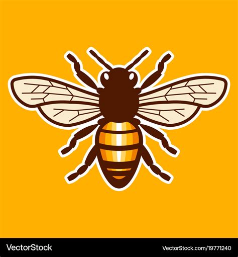 Honey Bee Royalty Free Vector Image Vectorstock