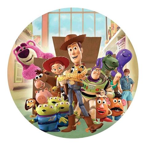 Painel Redondo Tecido Sublimado 3D Toy Story FRD 1775 Felicitá Toy