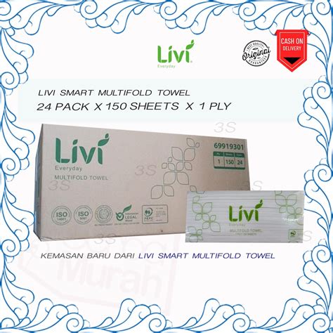 Jual Tissue Livi Smart Towel Multifold Sheet Livi Everyday