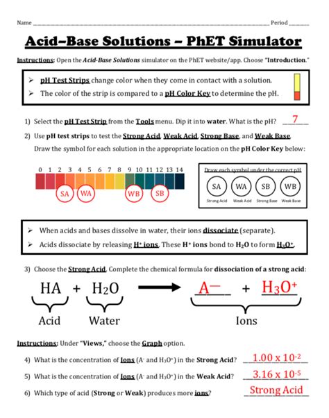 Investigating The Ph Scale Answer Key Investigating The Ph S