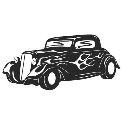 Coupe Hot Rod Clipart Silhouettes Eps Dxf Pdf Png Svg Ai Files