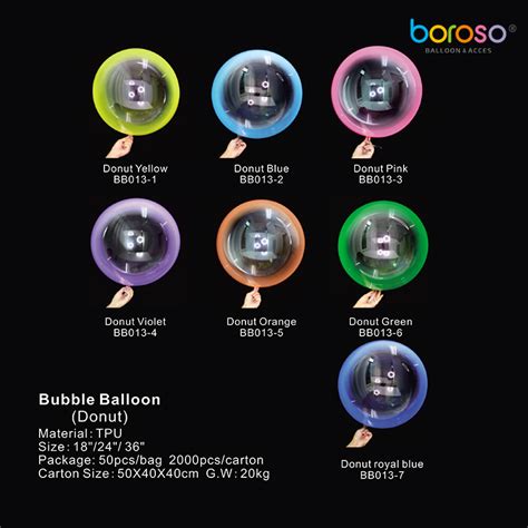 Bubble Balloon Donut Boroso Group Lagenda Inflator Borosino Balloon