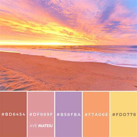 Summer Color Palettes And Hex Codes Ave Mateiu Summer Color