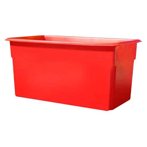 L Red Tapered Rotationally Moulded Plastic Tub Rtr R Richmond