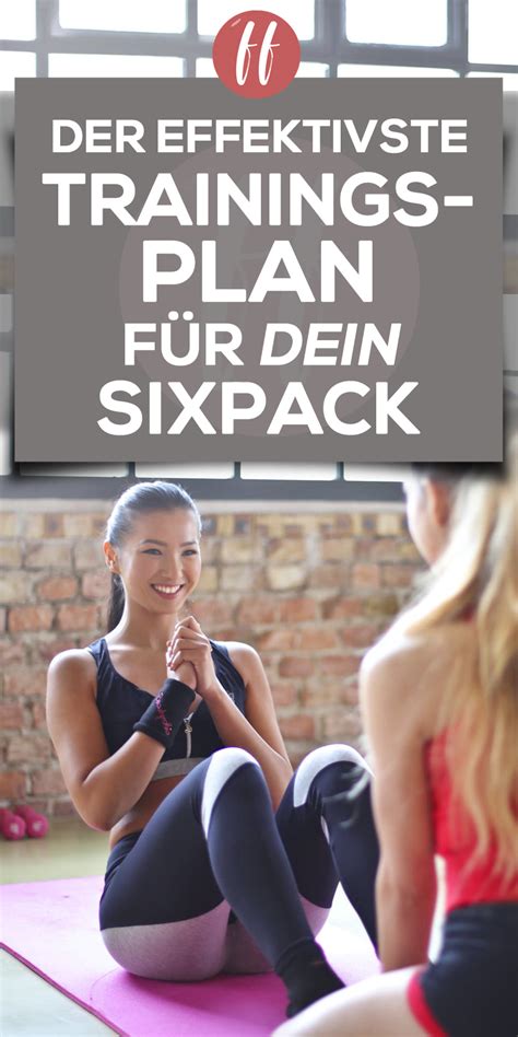 Sixpack Trainingsplan für Zuhause ohne Geräte Eine Woche nach Plan