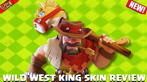 New Wild West King Skin Review June 2024 Hero Skin Clash Of