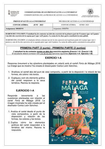 Examen De Dise O De La Comunidad Valenciana Pau De Descargar