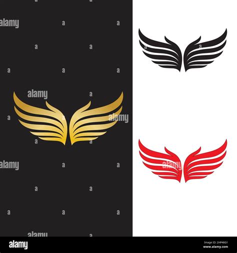 Wing Bird Logo Template Vector Stock Vector Image And Art Alamy