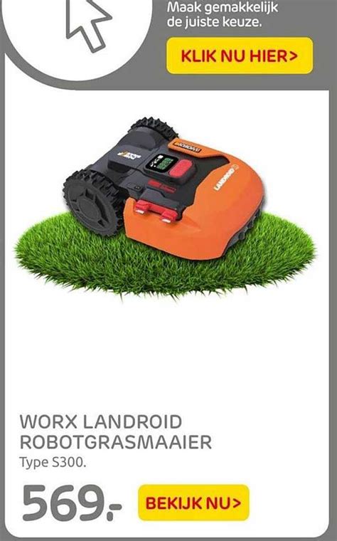 Worx Landroid Robotgrasmaaier S300 Aanbieding Bij Praxis 1Folders Nl