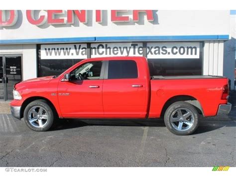 2010 Flame Red Dodge Ram 1500 SLT Crew Cab 4x4 60445379 Photo 3