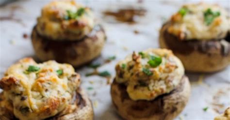 Cream Cheese Stuffed Mushrooms | The Two Bite Club