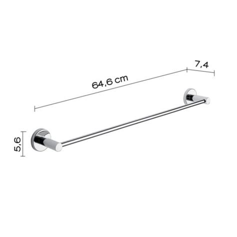 Portasalviette Cm Da Muro In Acciaio Inox E Cromall Fe Gedy