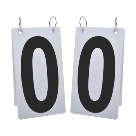 Gogo 2 Sets Waterproof Flip Scoreboard Numbers 4 X 7 Inch Visible