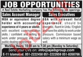 Ajaib Group Islamabad Jobs For Sales Account Manager Job