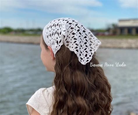 Easy Crochet Kerchief Patterns Summer Crochet Bandanas A Box Of