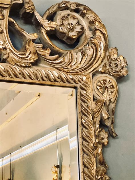 John Richard Giltwood Carved Louis Xvi Style Beveled Wall Or Console Mirror At 1stdibs John