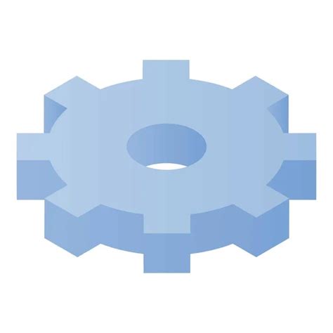 Cog Wheel System Icon Isometric Style Vector Image By Ylivdesign