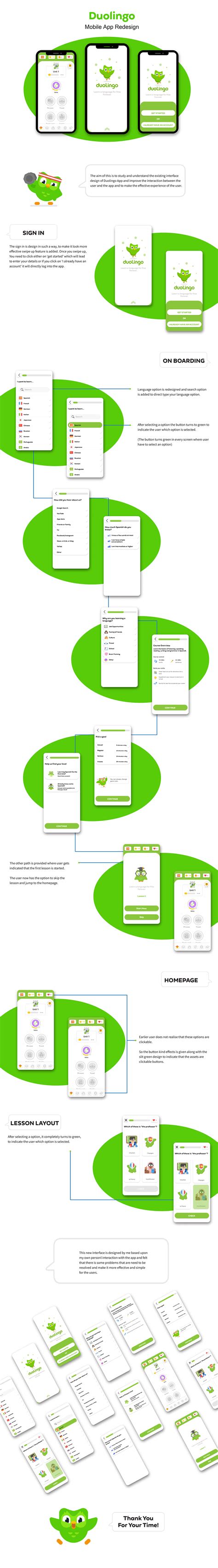 DUOLINGO APP- UI/UX Redesign :: Behance