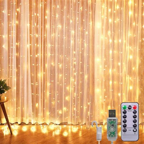 Led Fairy Curtain Lights M M Usb Powered Curtain Fairy Lights