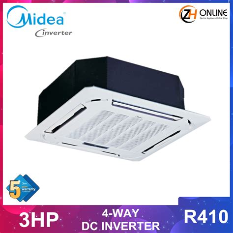 MIDEA 3HP DC INVERTER 4 WAY CEILING CASSETTE 360 AIR FLOW MCD 30CRFN1