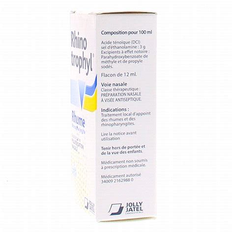 Rhinotrophyl Pulv Risation Nasale Ml Jolly Jatel M Dicament Conseil