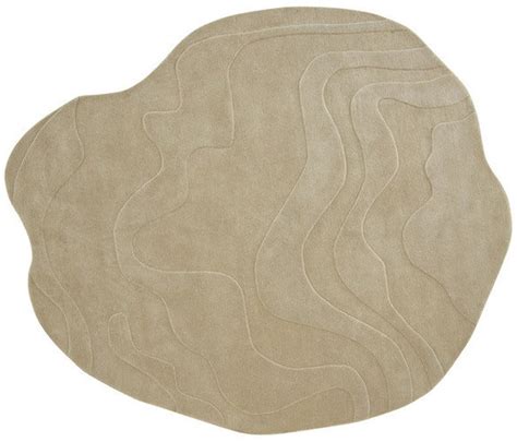 Hand Tufted Irregular Shape Rug Hand Tuft Rug Kidney Shaped Rug