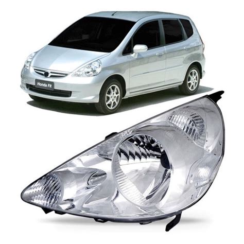 Farol Honda Fit Cromado No Shoptime