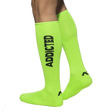 Addicted Neon Knee Socks - Neon Green | INDERWEAR