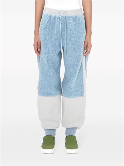 Jw Anderson Colour Block Track Pants Blue Farfetch Uk