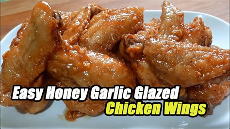 Easy Honey Glazed Chicken Wings Recipe Youtube