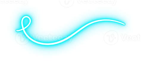 Blue Light Glowing Neon Curved Line 24683982 Png