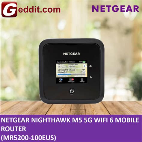 NETGEAR NIGHTHAWK M5 5G WiFi 6 MOBILE ROUTER MR5200 100EUS Lazada