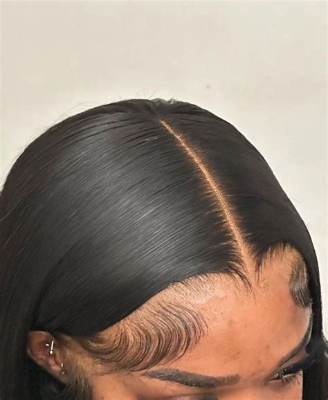 Jet Black Buss Down In Frontal Wig Hairstyles Hair Styles