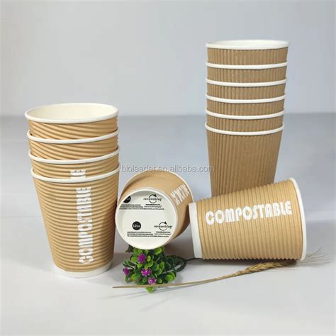 Custom Disposable Biodegradable Pla Paper Cup Oz Ml Buy Paper