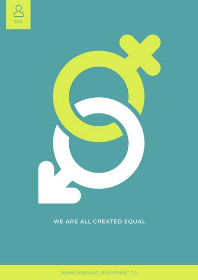 Customize 85 Gender Equality Poster Templates Online Canva