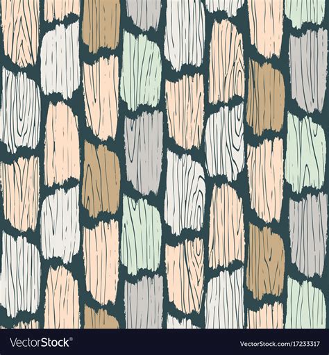 Wood planks seamless pattern tree bark texture Vector Image