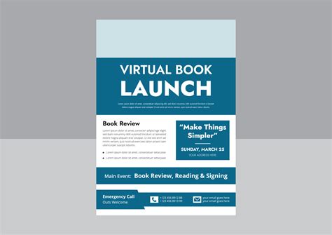 Book Launch Flyer Templates Book Release And Publishing Flyer Design