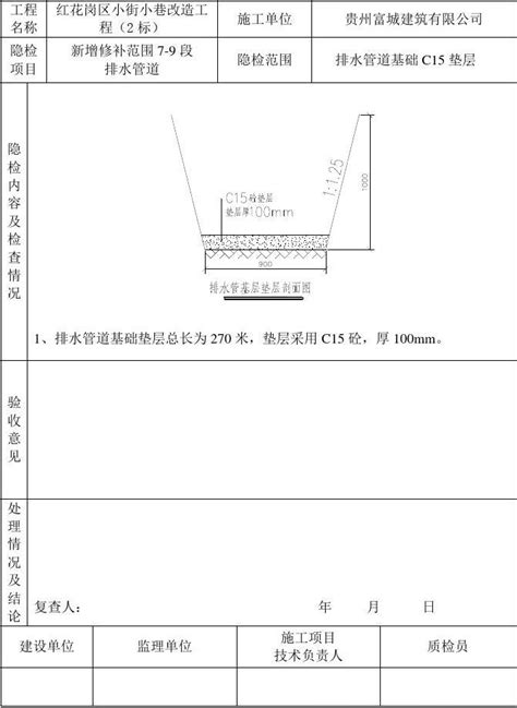 隐蔽工程验收记录word文档在线阅读与下载免费文档