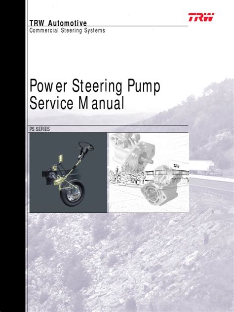 Trw1312 Trw Power Steering Pump Service Manual Ps Series Pdf Pdf