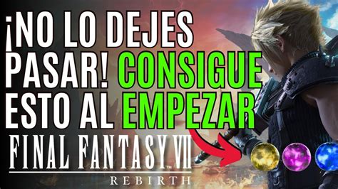 Final Fantasy Vii Rebirth Consigue Estas Materias Armas Y Habilidades