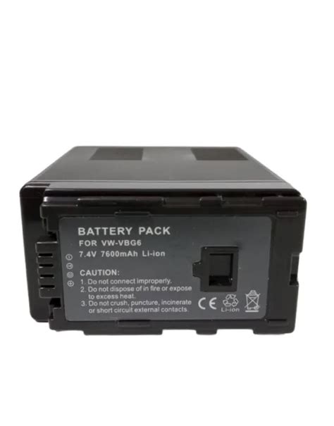 Pana Vw Vbg Battery Pack V Mah Panasonic Vw Vbg