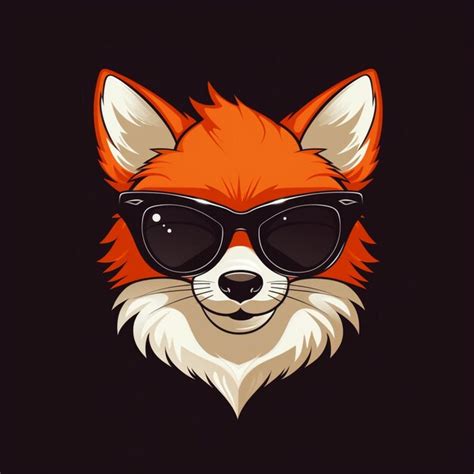 Premium Ai Image Fox Wearing Sunglasses Wearing A Christmas Hat