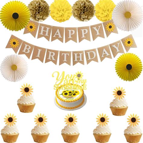 Buy Birthday Party Supplies Sunflower Birthday Party Decorations