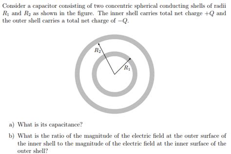 Solved Consider A Capacitor Consisting Of Two Concentric