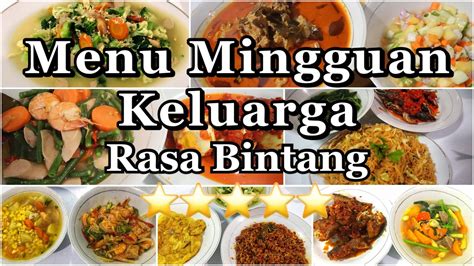 Masakan Simpel Dan Sederhana Sehari Hari MENU SEMINGGU KELUARGA