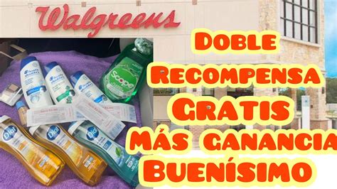 Walgreens doble recompensa GRATIS MÁS GANANCIA YouTube